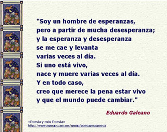 Poesía de Galeano